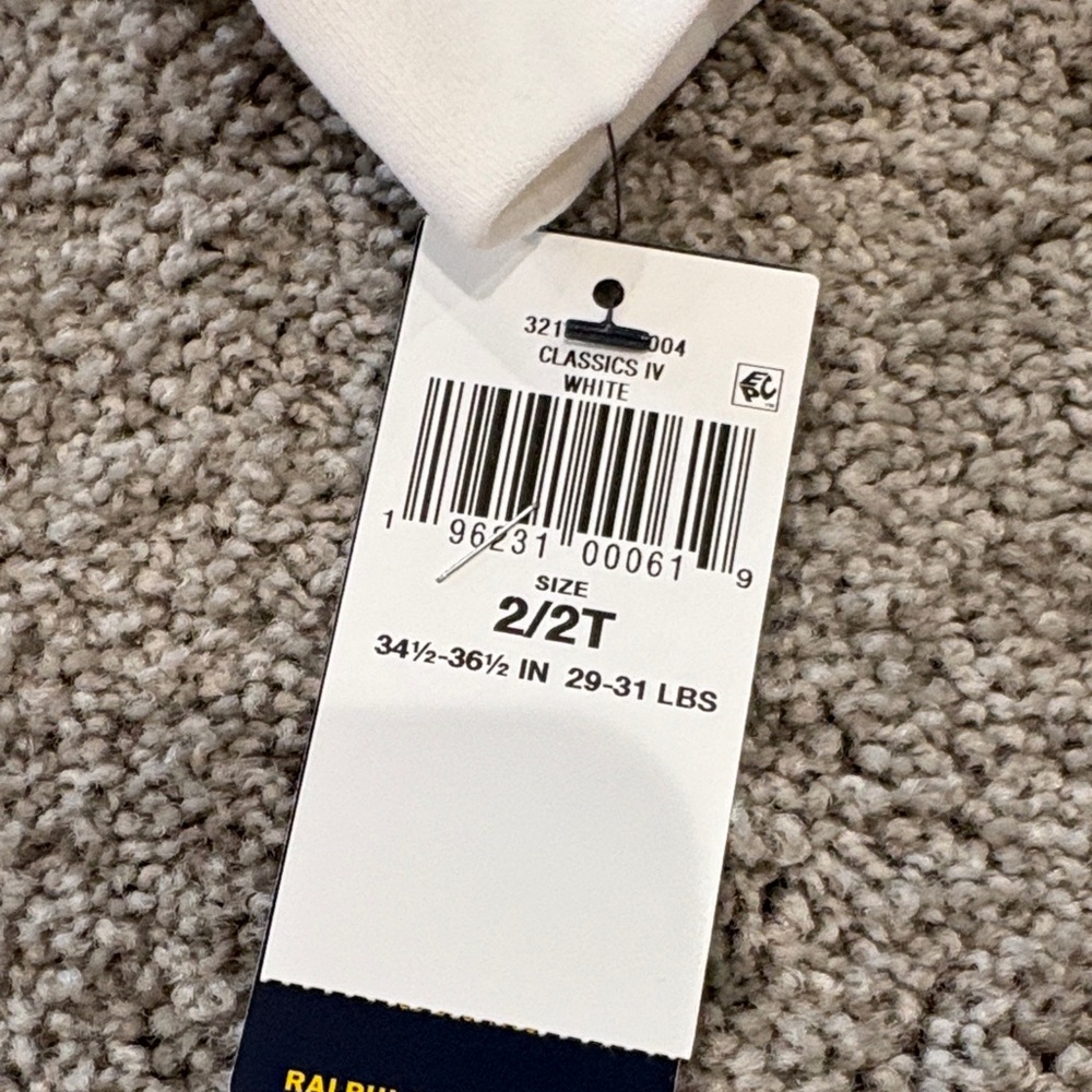 Ralph Lauren Kids White Quarter-Zip Pullover - Picture 2 of 4